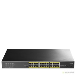 Cudy GS1028PS2 łącza sieciowe Gigabit Ethernet (10/100/1000) Obsługa PoE Czarny