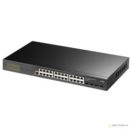 Cudy GS2024S2 łącza sieciowe Zarządzany L2/L3 Gigabit Ethernet (10/100/1000) 1U Czarny