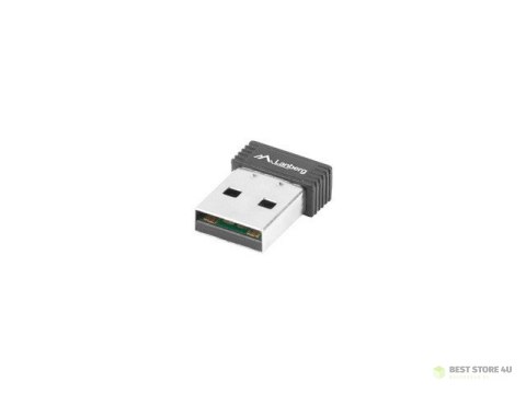 Karta sieciowa Lanberg N150 NC-0150-WI (USB 2.0) Karta sieciowa Lanberg N150 NC-0150-WI (USB 2.0)
