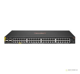 Aruba 6100 48G Class4 PoE 4SFP+ 370W Zarządzany L3 Gigabit Ethernet (10/100/1000) Obsługa PoE 1U Czarny