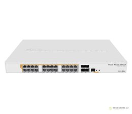 Switch Mikrotik CRS328-24P-4S+RM 28p PoE (PoE+: 24;) 450W Managed Gigabit/10G