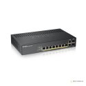 Switch Zyxel GS1920-8HP 10p PoE (PoE+: 8;) 130W Managed Gigabit