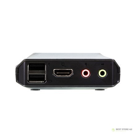 Aten | 2-portowy przełącznik KVM USB 4K HDMI ze zdalnym przełącznikiem portów | CS22H-AT | Miesiące gwarancji Aten | 2-portowy przełącznik KVM USB 4K HDMI ze zdalnym przełącznikiem portów | CS22H-AT | Miesiące gwarancji