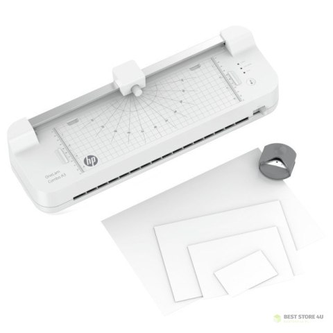HP Laminator ONELAM COMBO A3, zintegrowany trymer, prędkość laminowania 40 cm/min, biały HP Laminator ONELAM COMBO A3, zintegrowany trymer, prędkość laminowania 40 cm/min, biały