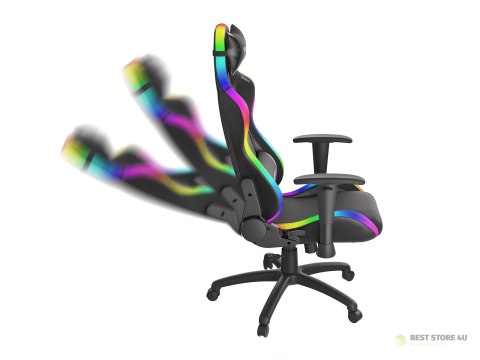 Fotel gamingowy NATEC Genesis Trit 500 RGB NFG-1576 (kolor czarny) Fotel gamingowy NATEC Genesis Trit 500 RGB NFG-1576 (kolor czarny)