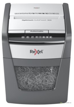 Rexel Niszczarka Optimum AutoFeed+ 50X, (P-4), 50 kartek, 20 l kosz