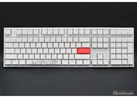 Ducky One 2 White Edition klawiatura Uniwersalne USB Niemiecki Biały Ducky One 2 White Edition klawiatura Uniwersalne USB Niemiecki Biały