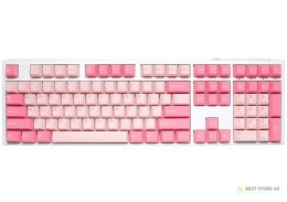 Ducky One 3 Gossamer Pink klawiatura Gaming USB US English Różowy, Biały