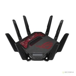 ASUS ROG Rapture GT-BE19000 router bezprzewodowy Multi-Gigabit Ethernet Trójpasmowy (2,4 GHz / 5 GHz / 6 GHz) Czarny, Czerwony