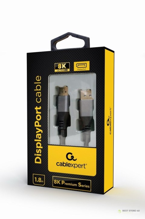 GEMBIRD KABEL DISLPAYPORT M/M V1.4 SERIA PREMIUM, 8K, 1.8M GEMBIRD KABEL DISLPAYPORT M/M V1.4 SERIA PREMIUM, 8K, 1.8M