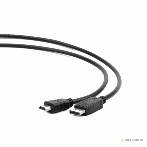 Kabel GEMBIRD CC-DP-HDMI-1M (DisplayPort - MHDMI M - 1m; kolor czarny) Kabel GEMBIRD CC-DP-HDMI-1M (DisplayPort - MHDMI M - 1m; kolor czarny)