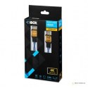 Kabel IBOX HD04 ULTRAHD 4K 1,5M V2.0 ITVFHD04 (HDMI M - HDMI M; 1,5m; kolor niebieski)