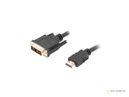 Kabel Lanberg CA-HDDV-10CC-0018-BK (HDMI M - DVI-D (18+1) M; 1,8m; kolor czarny)