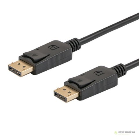 Kabel SAVIO CL-137 (DisplayPort M - DisplayPort M; 3m; kolor czarny) Kabel SAVIO CL-137 (DisplayPort M - DisplayPort M; 3m; kolor czarny)