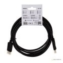 Kabel SAVIO CL-137 (DisplayPort M - DisplayPort M; 3m; kolor czarny)