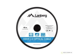 LANBERG KABEL HDMI M/M V2.0 40M OPTYCZNY AOC CA-HDMI-20FB-0400-BK