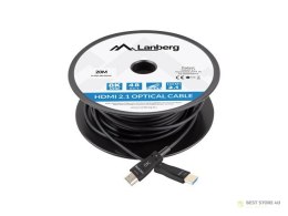 LANBERG KABEL HDMI M/M V2.1 20M 8K OPTYCZNY AOC CA-HDMI-30FB-0200-BK