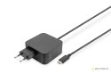 Ładowarka sieciowa zasilacz 1x USB-C PD 3.0 max. 65W zintegrowany kabel 1,2m czarna