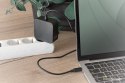 Ładowarka sieciowa zasilacz 1x USB-C PD 3.0 max. 65W zintegrowany kabel 1,2m czarna