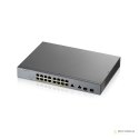 Switch Zyxel GS1350-18HP 18p PoE (PoE+: 16;) 250W Managed Gigabit