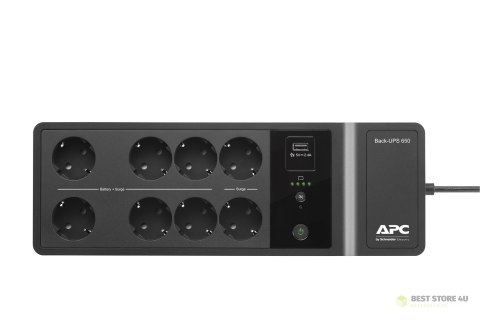 APC BACK-UPS 650VA 230V 1 USB/CHARGING PORTS APC BACK-UPS 650VA 230V 1 USB/CHARGING PORTS