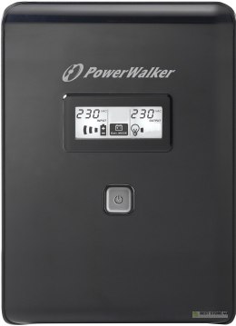 PowerWalker VI 2000 LCD 2 kVA 1200 W 2 x gniazdo sieciowe