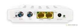 ALLNET ALL-GHN102-COAX - IEEE 802.1p,IEEE 802.3ab,IEEE 802.3az,IEEE 802.3u - Wired - Network bridge - White - 12 V - 4 W