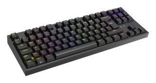 KLAWIATURA DLA GRACZY GENESIS THOR 404 TKL DE PODŚWIETLENIE RGB MECHANICZNA CZARNA GATERON YELLOW PR