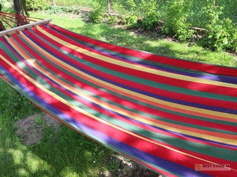 Hamak ogrodowy wiszący ze stelażem bujak 200x80 Hamak ogrodowy wiszący ze stelażem bujak 200x80