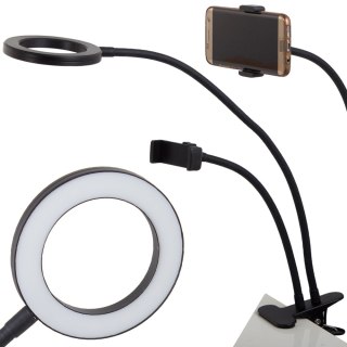Lampka 24 led biurkowa z klipsem uchwyt na telefon