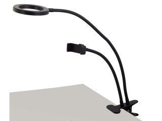 Lampka 24 led biurkowa z klipsem uchwyt na telefon