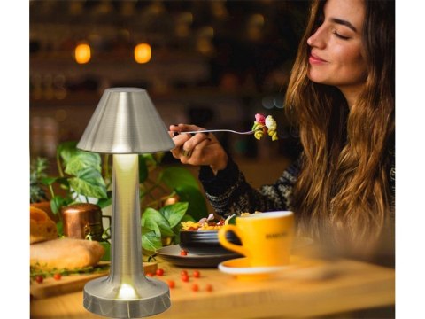 Lampka nocna stołowa do sypialni dotykowa lampa 3 stopniowa bezprzewodowa