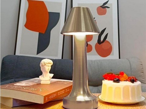 Lampka nocna stołowa do sypialni dotykowa lampa 3 stopniowa bezprzewodowa