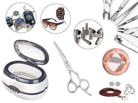 Myjka ultradźwiękowa 600ml sterylizator kosmetyczny