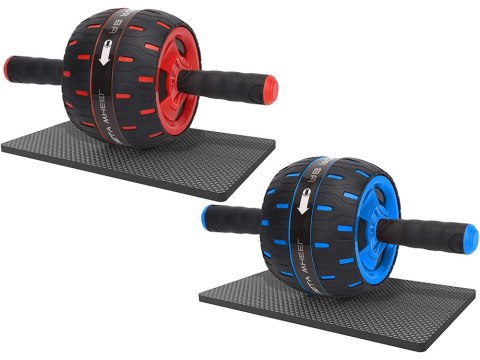 Wałek do ćwiczeń brzucha kółko roller koło + mata