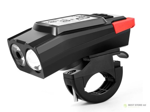 Lampka rowerowa przednia tylna led licznik bezprzewodowy klakson głośny 3w1 Lampka rowerowa przednia tylna led licznik bezprzewodowy klakson głośny 3w1