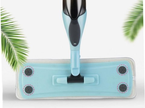 Mop płaski ze spryskiwaczem obrotowy solidny spray 3x nakładki mikrofibra