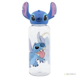 Disney Stitch - Butelka 560 ml z zakrętką 3D z kolekcji Flowers