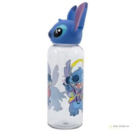 Disney Stitch - Butelka 560 ml z zakrętką 3D z kolekcji Flowers