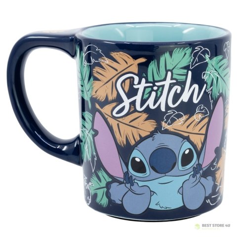 Disney Stitch - Nieprzewracalny kubek ceramiczny Dropsafe z kolekcji Ohana 300 ml Disney Stitch - Nieprzewracalny kubek ceramiczny Dropsafe z kolekcji Ohana 300 ml