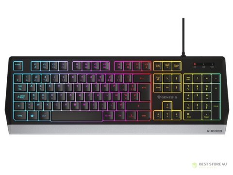 KLAWIATURA DLA GRACZY GENESIS RHOD 300 RGB FR PODŚWIETLENIE GAMINGOWA KLAWIATURA DLA GRACZY GENESIS RHOD 300 RGB FR PODŚWIETLENIE GAMINGOWA