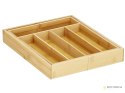 Wkład do szuflady organizer kuchenny na sztućce bambus 7 przegródek 39cm l