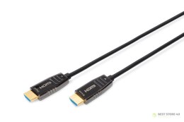 Kabel połączeniowy hybrydowy HDMI 2.1 Ultra High Speed 8K60Hz UHD HDMI A/HDMI A M/M czarny 10m