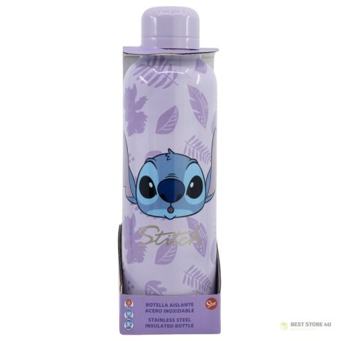 Disney Stitch - Butelka termiczna ze stali nierdzewnej z kolekcji Palms 515 ml Disney Stitch - Butelka termiczna ze stali nierdzewnej z kolekcji Palms 515 ml