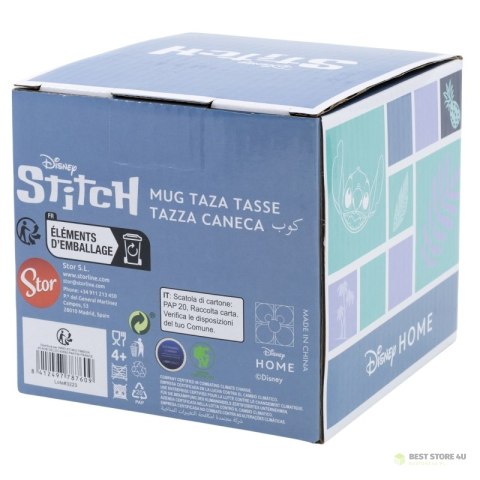 Disney Stitch - Kubek ceramiczny 3D w pudełku prezentowym z kolekcji Pineapple 325 ml Disney Stitch - Kubek ceramiczny 3D w pudełku prezentowym z kolekcji Pineapple 325 ml