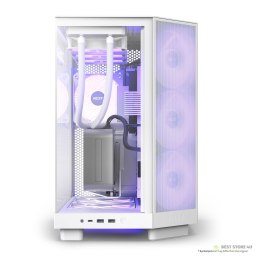 NZXT OBUDOWA KOMPUTEROWA NZXT H6 FLOW RGB MIDI TOWER Z OKNEM BIAŁA