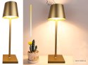 Lampka nocna stołowa dotykowa lampa 3 stopniowa wysoka bezprzewodowa usb