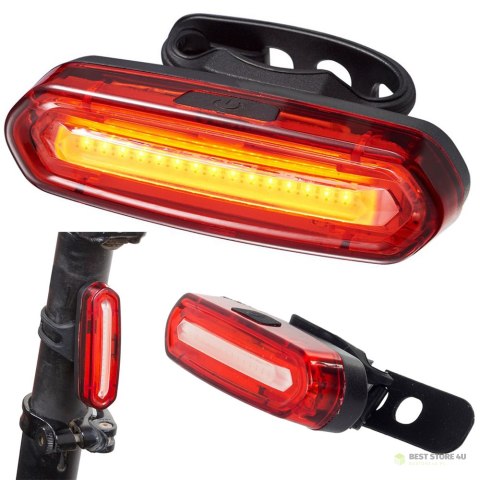 Lampka rowerowa tylna tył ładowana usb led cob Lampka rowerowa tylna tył ładowana usb led cob