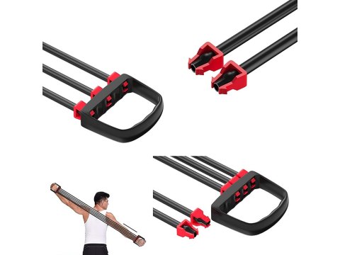 Ekspander do ćwiczeń 5 gum oporowych fitness