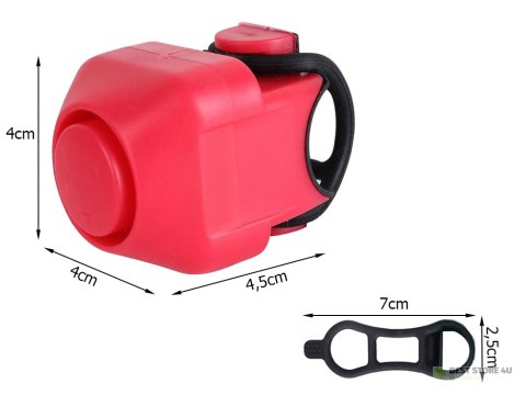 Dzwonek rowerowy klakson elektroniczny głośny 130 db syrena na rower alarm Dzwonek rowerowy klakson elektroniczny głośny 130 db syrena na rower alarm